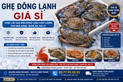 Ghẹ Đông Lạnh Giá Sỉ – Cung Cấp Ghẹ Biển Đông Lạnh Chất Lượng Cho Nhà Hàng, Quán Ăn 