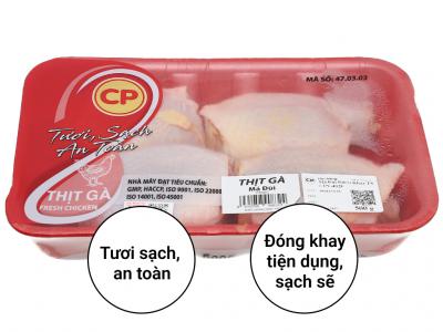 Má đùi gà C.P khay 500g (3-5 cái)