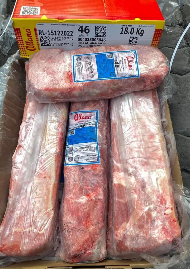 Thịt thăn ngoại trâu Ấn Độ Allana 46 mã 46 KL 18kg