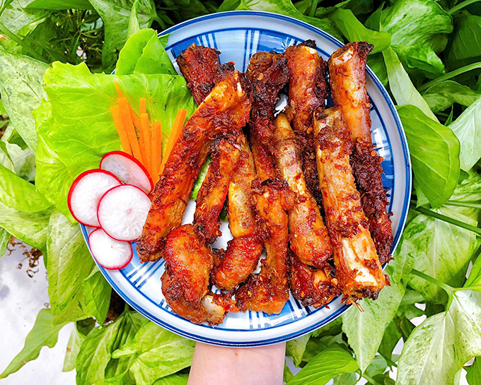 Học cách làm món sườn que nướng chao