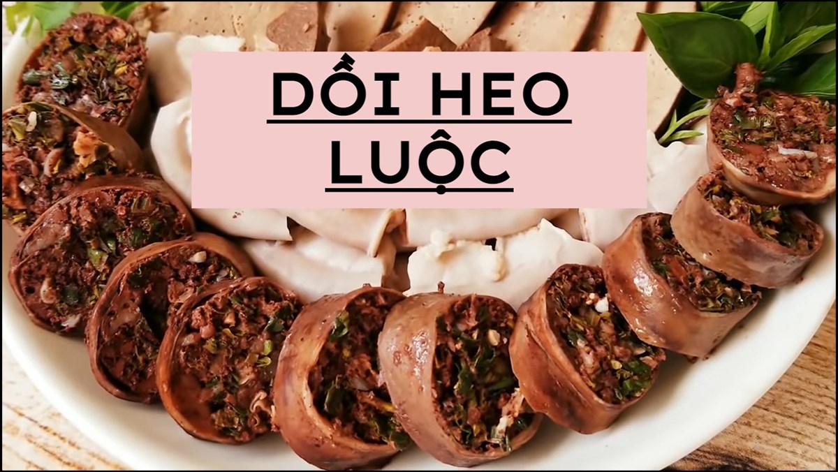 Dồi heo luộc